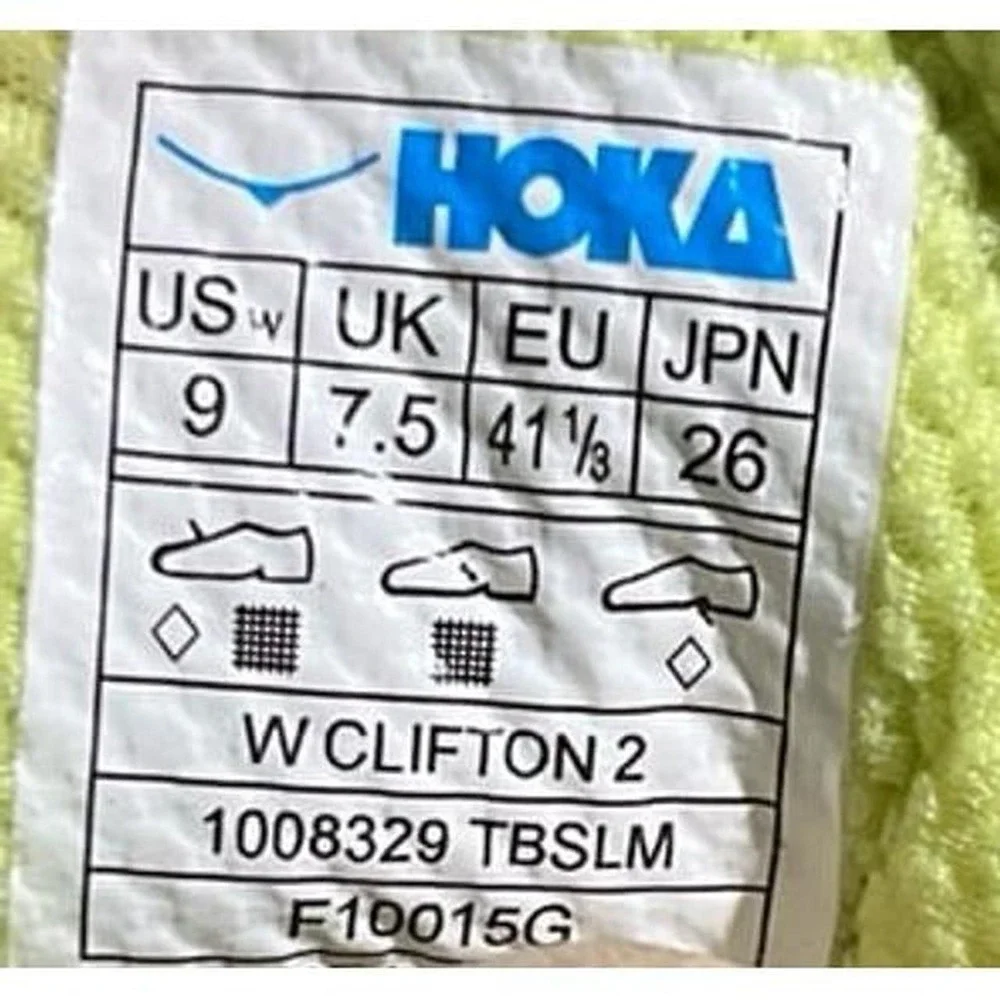Womens Hoka One One Clifton 2 Running Walking Lace Up Sneakers Shoes
